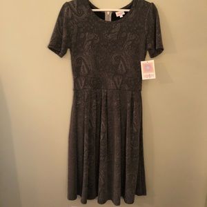 BNWT Stunning Small Lularoe Gray Amelia Dress